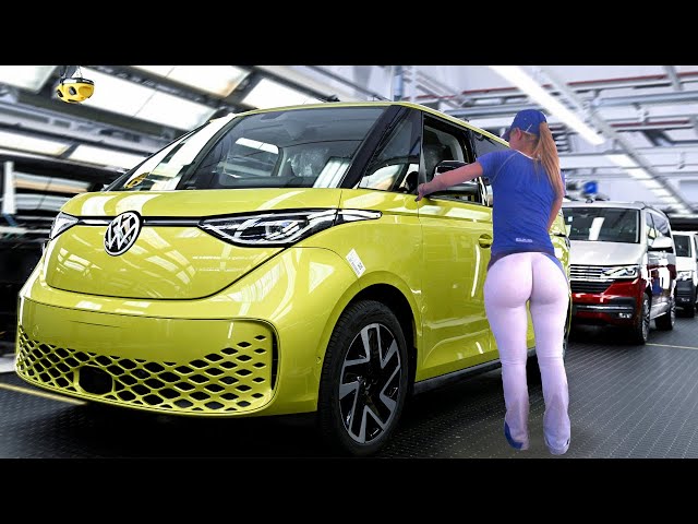 VW ID Buzz Factory 2024: Cargo Assembly & Manufacturing [Volkswagen GE] Producing MiniBus