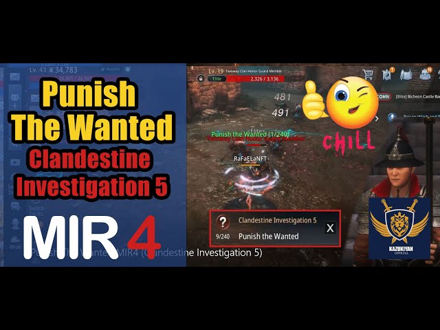 Punish The Wanted (Clandestine Investigation 5) Guide | MIR4 Request Walkthrough #MIR4 Taoist Class