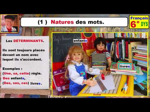 Grammaire française 6ème, dys, fle