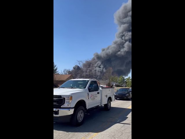 Video of Walmart distribution center fire from ProSource Restoration