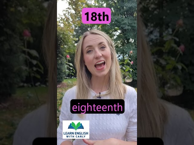 🗣️ English Pronunciation: Can you pronounce these ORDINAL NUMBERS? #shorts #ordinalnumbers #dates