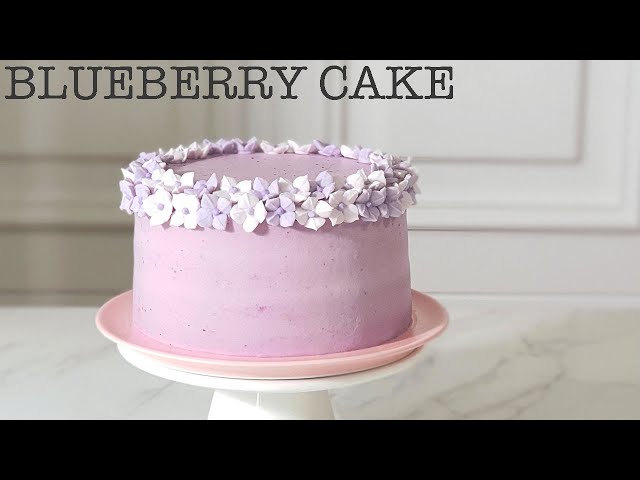 Blueberry Cake with Cream Cheese frosting