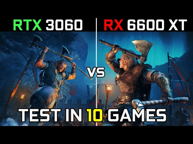 RTX 3060 vs RX 6600 XT | Test In 10 Latest Games | 1080p - 1440p