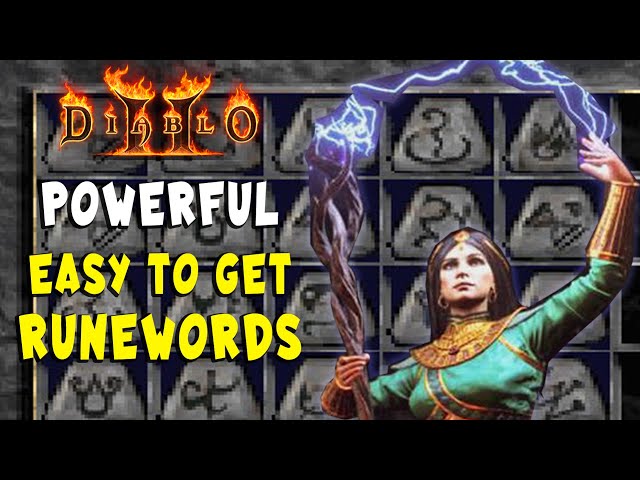 Powerful Easy to Get Starter Runewords in Diablo 2 Resurrected / D2R