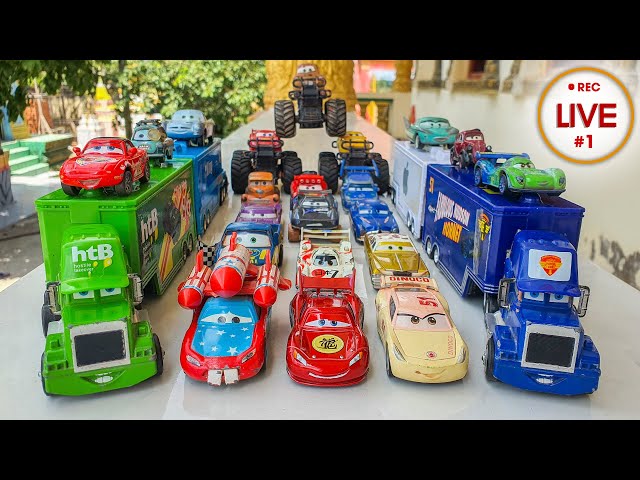 Looking for Disney Pixar Cars On the Rocky Road : Lightning McQueen, Mater, Dinoco McQueen, Mack