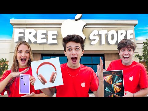 We Opened a FREE Apple Store!!