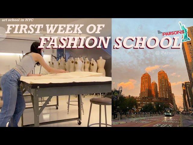 My first week of fashion school | Parsons NYC fashion student, art school vlog