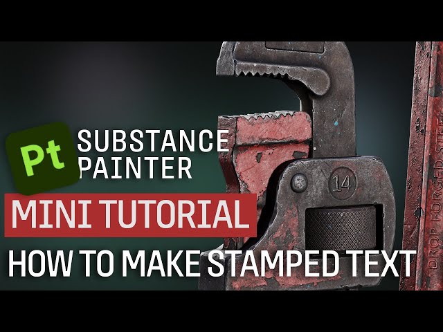 How To Make Stamped Text In Substance Painter
