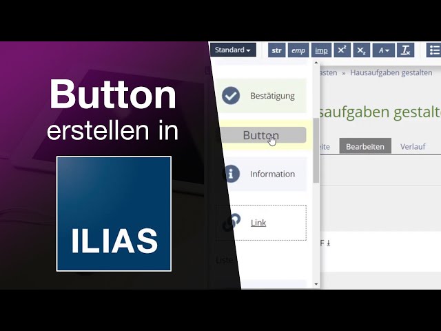 Hübsch und interaktiv - Buttons in ILIAS erstellen