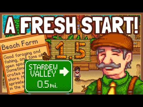 A Brand NEW Stardew Valley 1.5 Playthrough - SETTLING IN! | E01