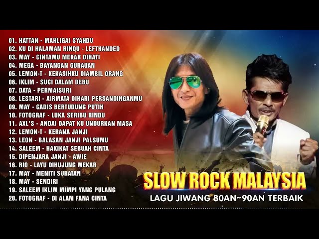 Slow Rock Malaysia | Kumpulan 40 Lagu Melayu Populer Sepanjang Masa | Lagu Slow Rock 80/90an 💥