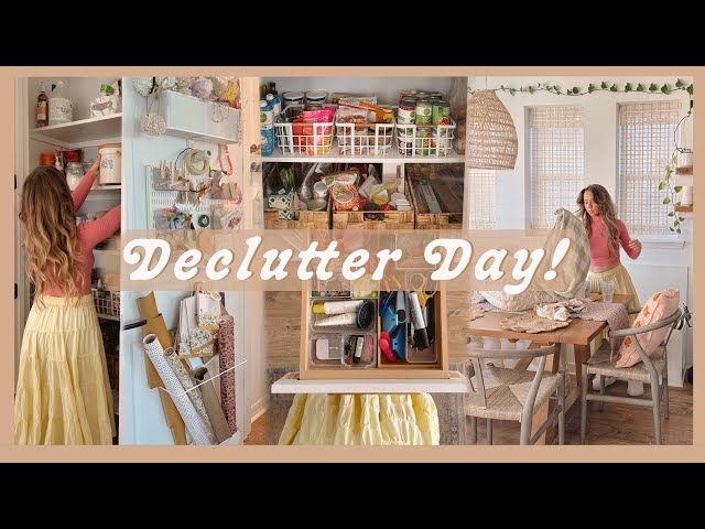 DECLUTTER DAY | organizing & cleaning out our home for the new year!