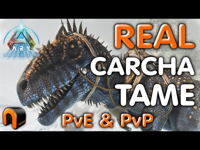 ARK Carcharodontosaurus TAMING For REAL! No Cryopods, No Spawned In Dinos Ark Survival Ascended