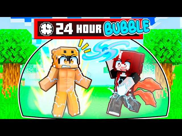 LOCKED Inside ANIME BUBBLES With Bully Girlfriend in Minecraft!