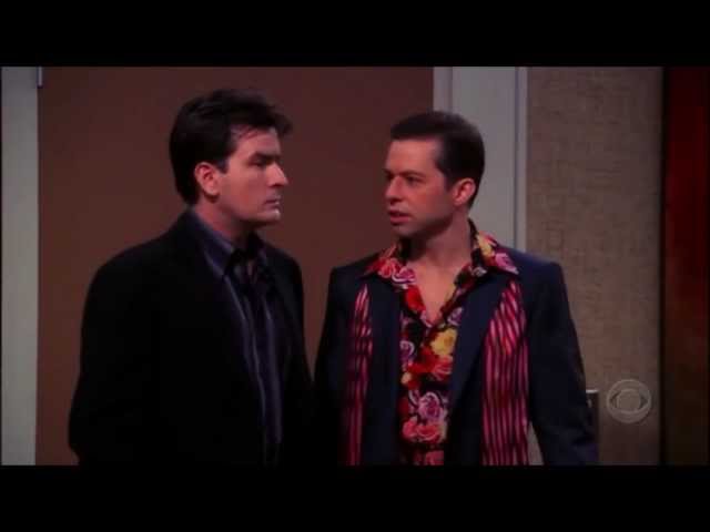 Two and a Half Men - Charlie & Alan as Gay Couple [HD]