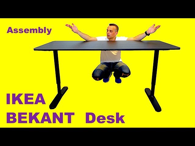 IKEA BEKANT Desk Assembly / Hight adjustable seating Ikea Desk (non-motorised)