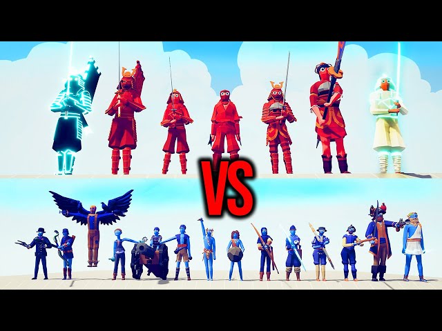 SAMURAI TEAM vs RANGED TEAM #25 | TABS - Totally Accurate Battle Simulator