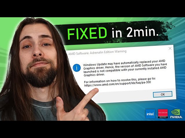 Windows Update Replacing AMD Adrenalin Drivers? FIX it in 2 minutes!