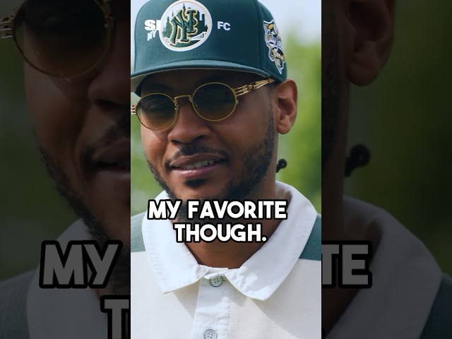 Carmelo Anthony reveals his favorite teammate 🫡