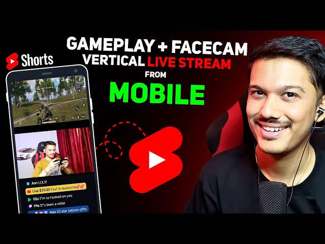 How to do Vertical Live Stream with Facecam From Mobile