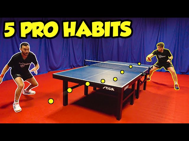 5 Habits You Need To Learn From Pro Table Tennis Players