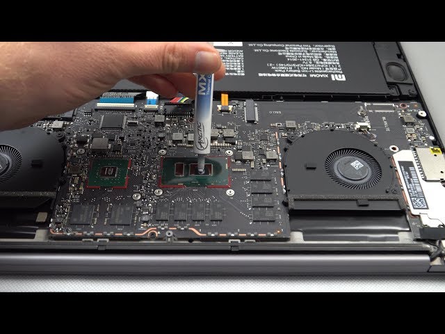 Xiaomi Mi Notebook Pro Thermal Repaste, Results, How to Open & Add SSD