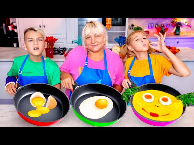 Vania Mania Kids Cooking Challenge with Grandma + More Kids Videos