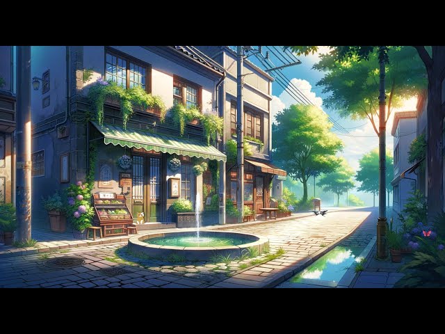 Ultimate 2-Hour Relaxation: Serene Streets, Lofi Beats, Vibes | Ambient Study, Chill, Relax Music 🐱🦋