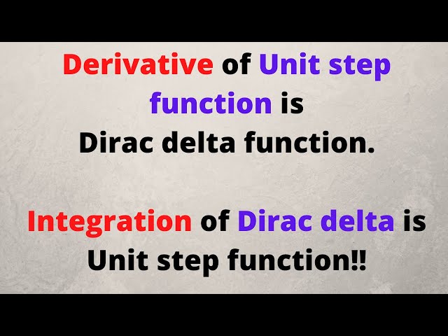 Session 15:Dirac Delta(Impulse) function. Proof of properties like derivative, integration & Laplace