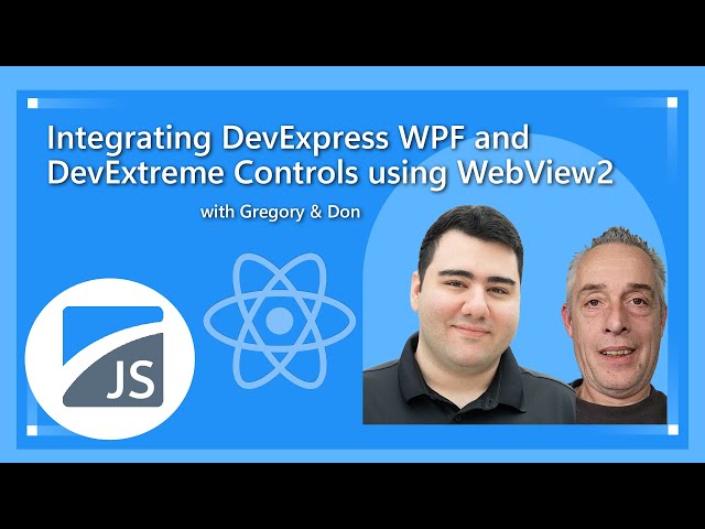 Integrating DevExpess WPF and Devextreme controls with WebView2
