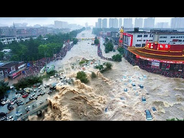 SCARY Flash Floods In CHINA! Millions Evacuated, Many People & Homes Swept Away!
