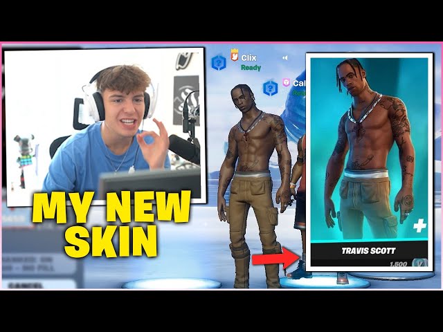 CLIX Uses TRAVIS SCOTT Skin For THE FIRST TIME & CARRIES A NOOB To His FIRST FORTNITE Earnings!