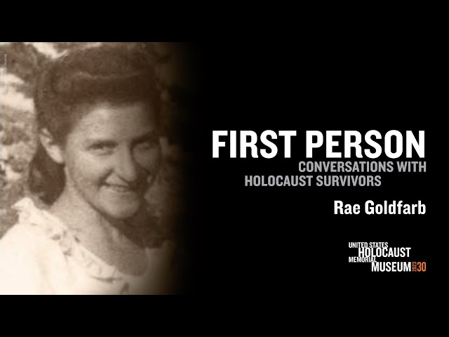 2023 First Person with Holocaust Survivor Rae Goldfarb