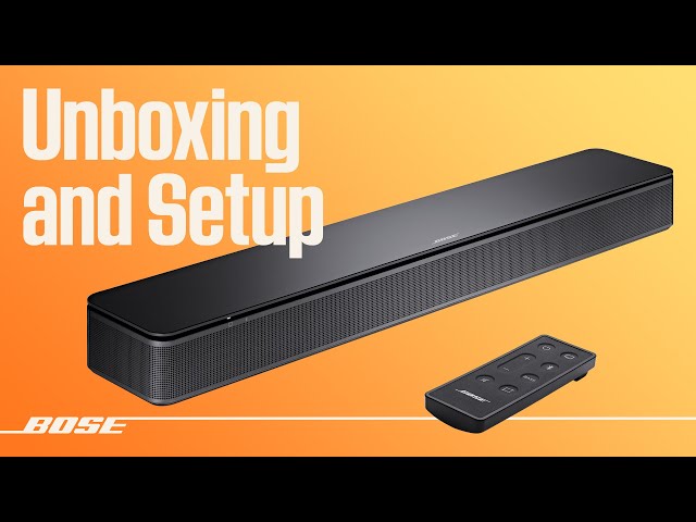 Bose TV Speaker – Unboxing + Setup
