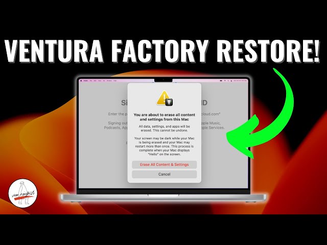 How to Erase All Content and Settings on your Mac! How to Reset Macbook Pro on Ventura
