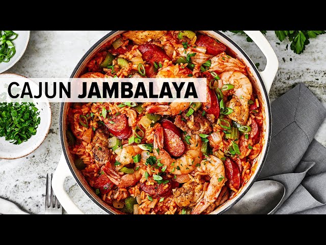 JAMBALAYA RECIPE | the best one-pot Cajun jambalaya!