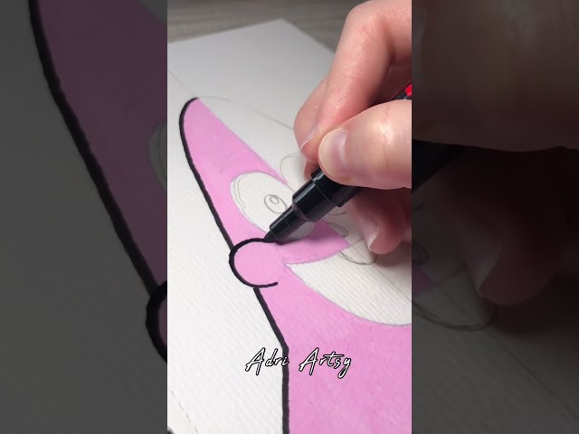 Drawing Patrick Star X-Ray Fusion Effect with Posca Markers!