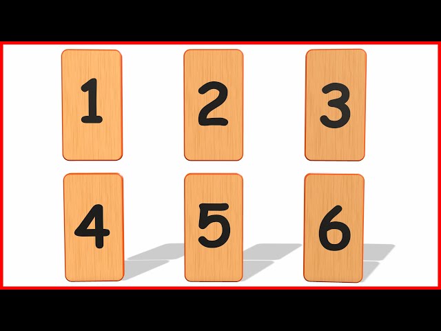 Learn to Count Numbers 1 to 10 With Domino Bricks | 123 Number Names | 1234 Kindergarten Education