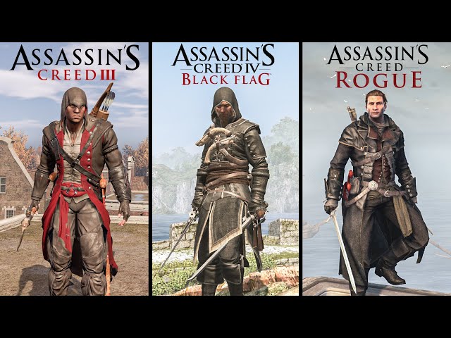 Assassin's Creed 3 vs Black Flag vs Rogue - Which Game's Combat is Best?