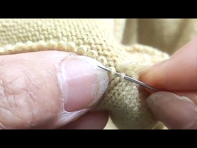 🤗2 Simplest Methods of Hand Overlock for Knitted Sweaters at Home With a Sewing Needle