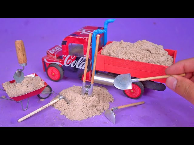 Making an Amazing Truck and Construction Tools with soda cans