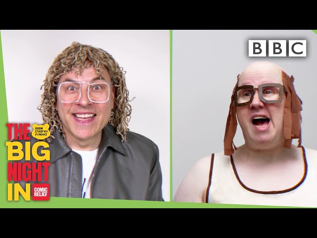 Bad time for Little Britain's Andy to eat bat poop?! | The Big Night In - BBC