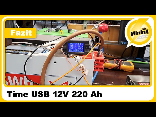 Time USB 12 Volt 220 Ah 2 Halbzeit und Fazit des testing.
