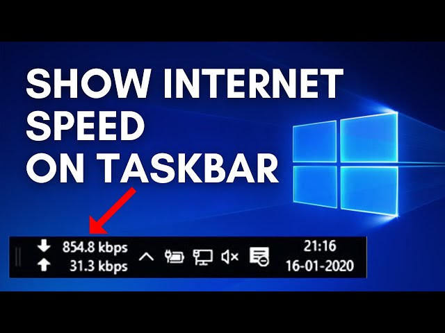 How to Show Internet Speed on Taskbar in Windows 10 / windows 11 (2024)