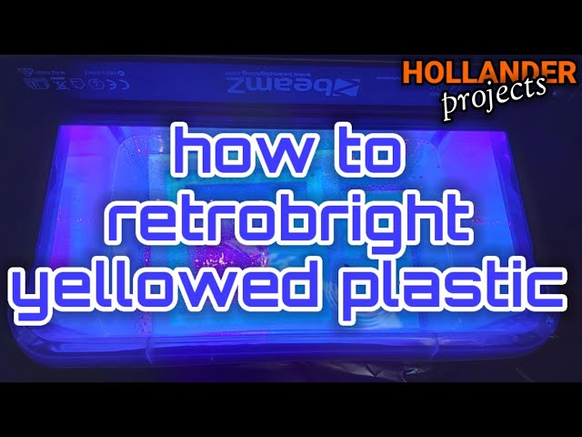 DIY retrobright yellowed plastic - how to remove yellowing from old plastic