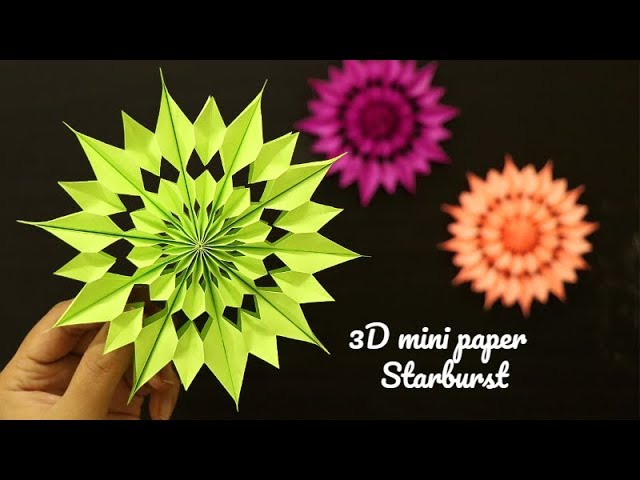 How to make paper bag star, Easy Paper Star for Christmas - How to make a paper snowflake