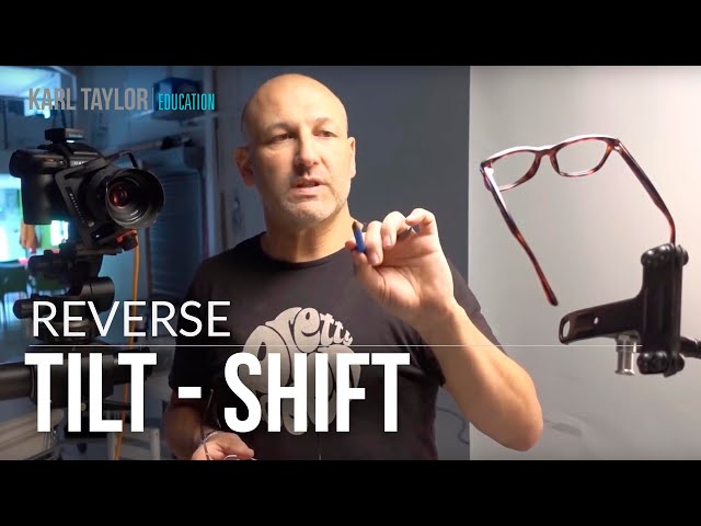 Product photography tutorial: How to photograph glasses using reverse tilt-shift