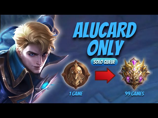 I played ALUCARD ONLY from WARRIOR TO MYTHIC | Mobile Legends