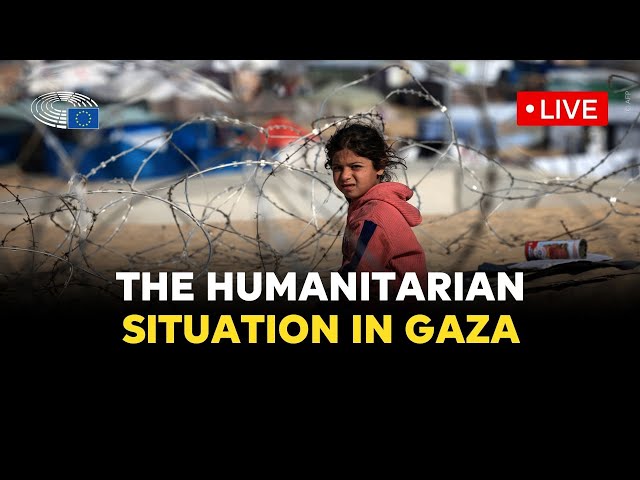 Discussing the humanitarian situation in Gaza