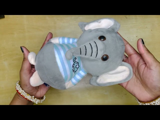 Unboxing : Webby Soft Animal Plush Elephant Toy 20cm, Blue